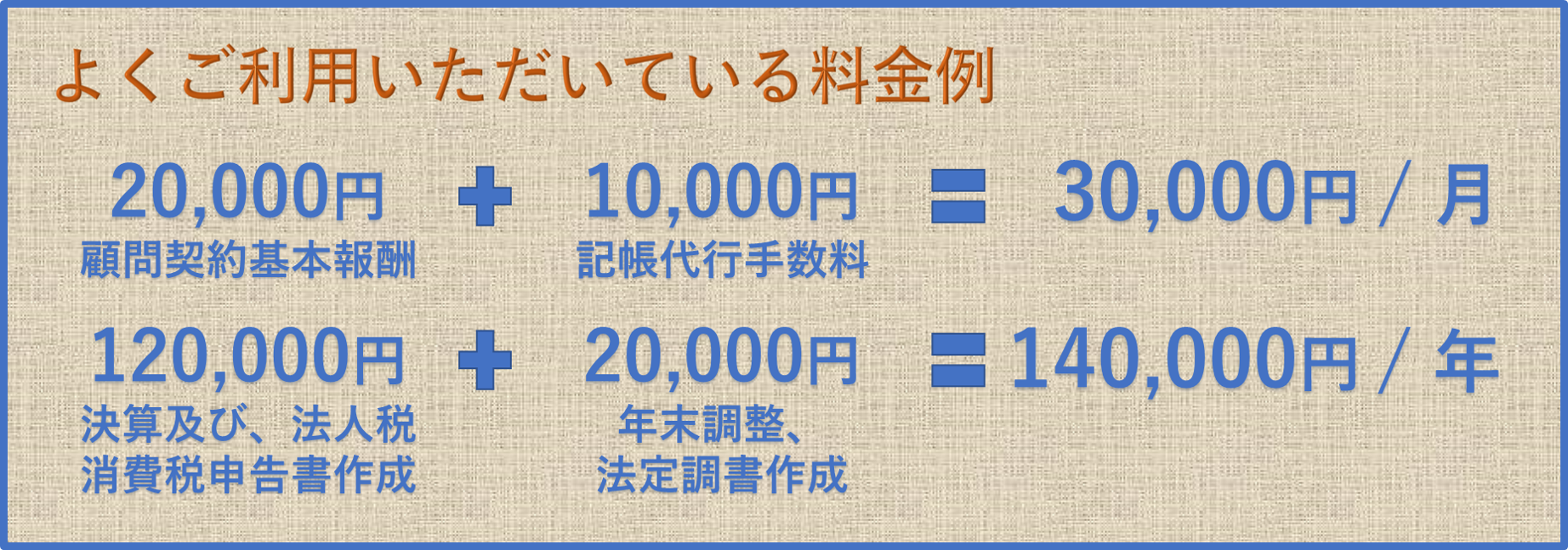 料金プラン例